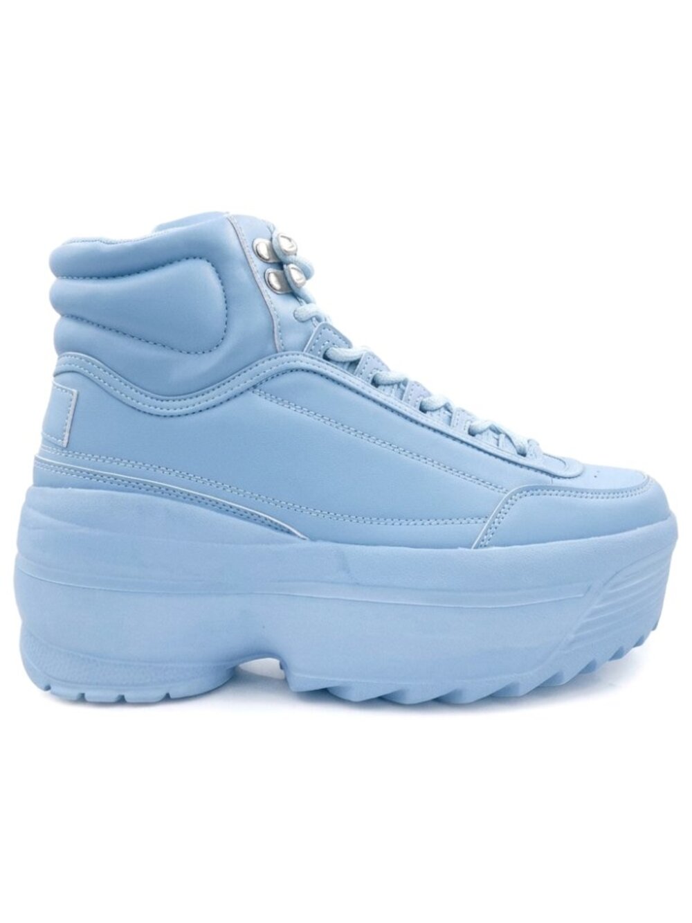NEW BERNESS MACY 01 Pastel Blue Platform Sneakers